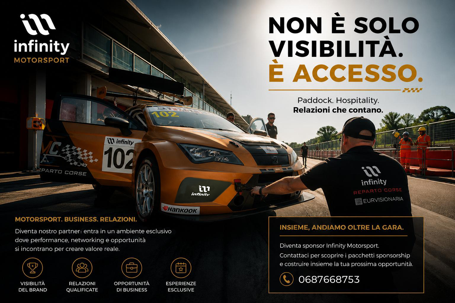 Infinity Motorsport Reparto Corse paddock